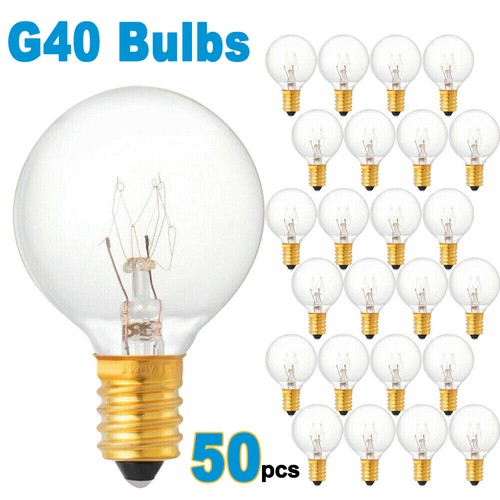 G40 clear globe light - globe, bulbs