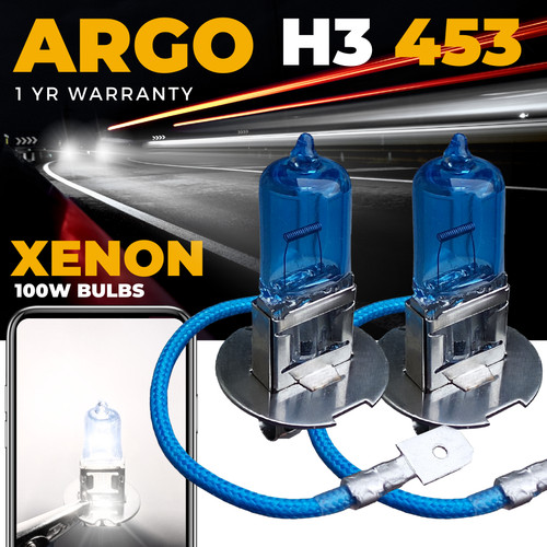 Xenon white bulb 100w - h3,